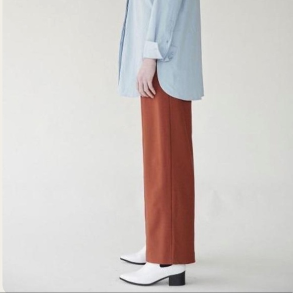 SOLD - Mijeong Park Front Seam Wide Leg Trousers - Picture 6 of 7